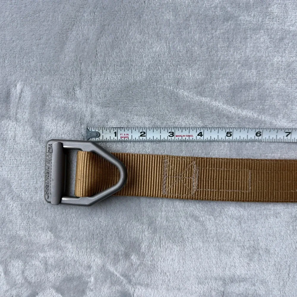 The Wilderness Tactical Belt Mens 34 Brown Original Instructor V-Ring USA Made
